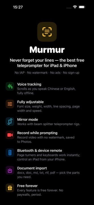 Murmur feature overview